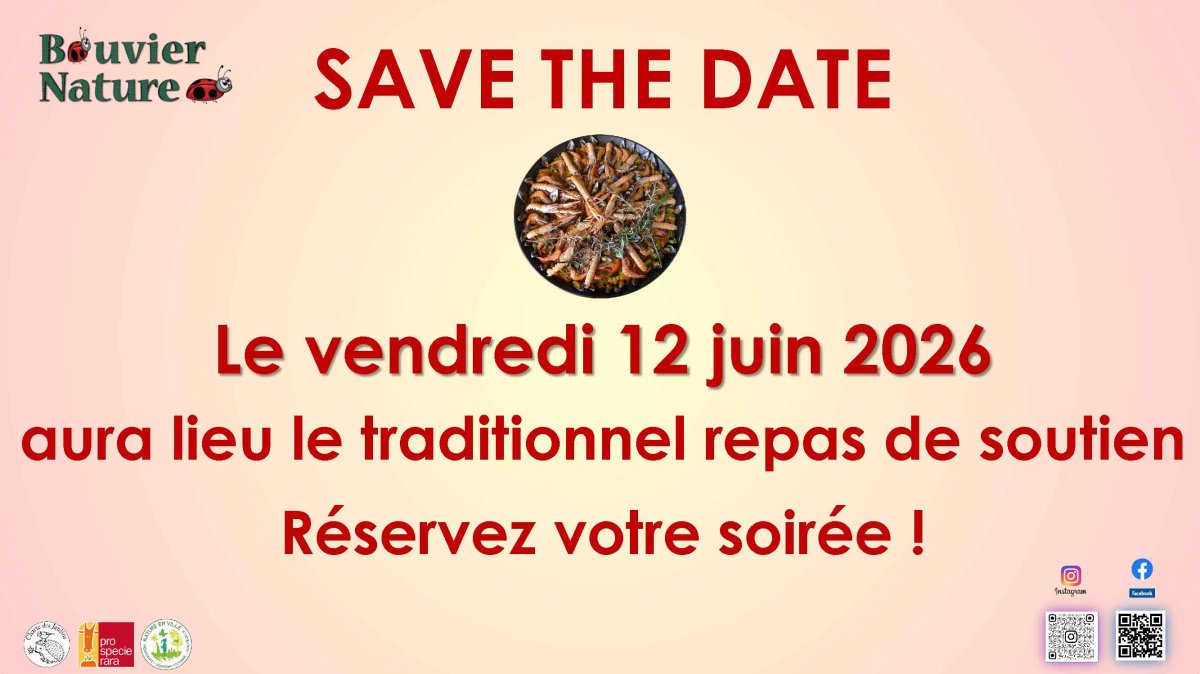 SAVE THE DATE! Repas de soutien
