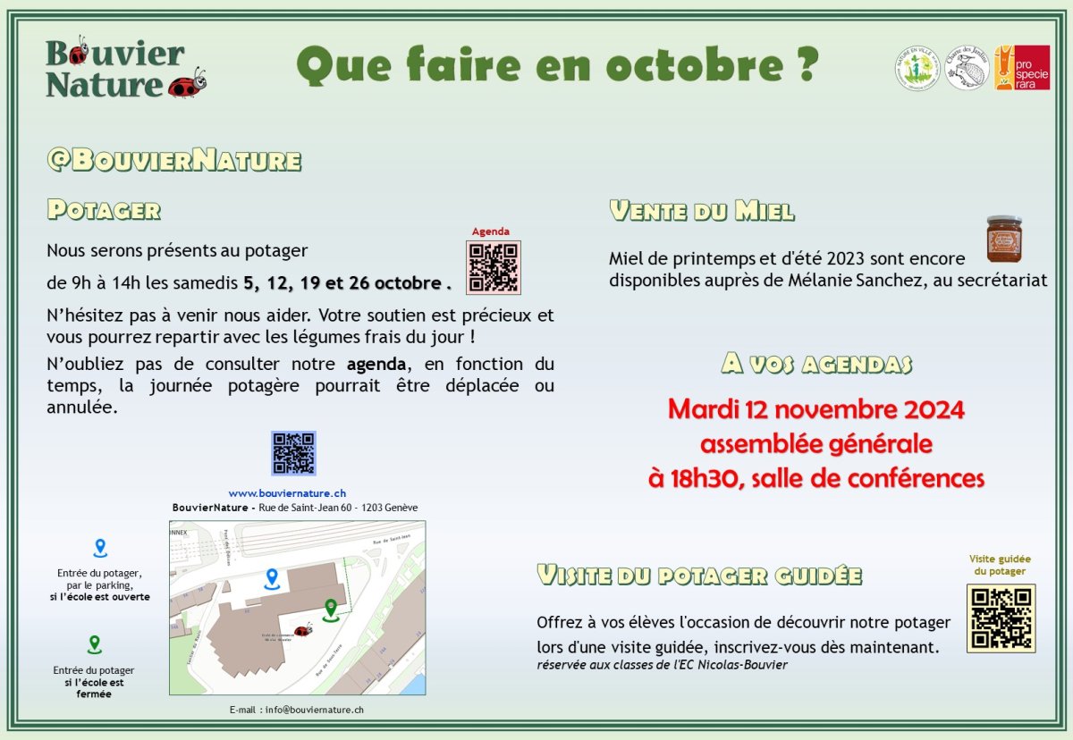 Que faire en octobre? 