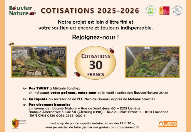 Adhésion BouvierNature 2025-2026